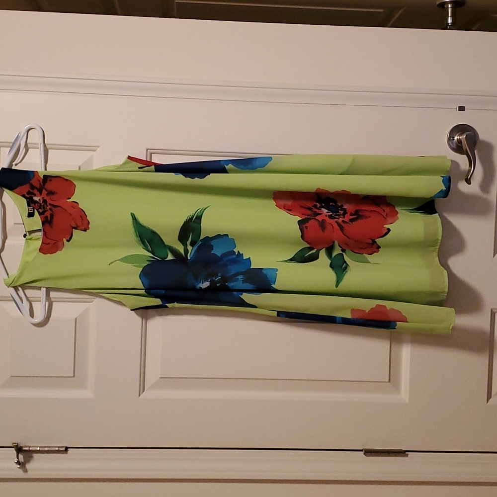 Kut from the kloth size 10 lime green dress